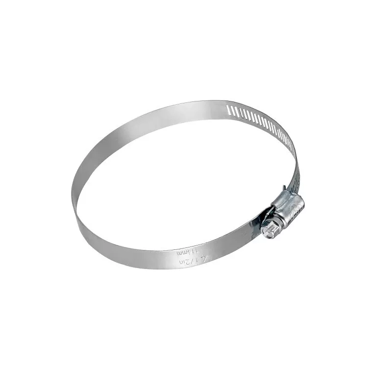Worm Gear Clamp, Galvanized, 4 In.