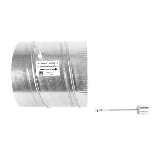 ZoneFirst SPRD-10 10" Round Barometric Static Pressure Regulating Damper